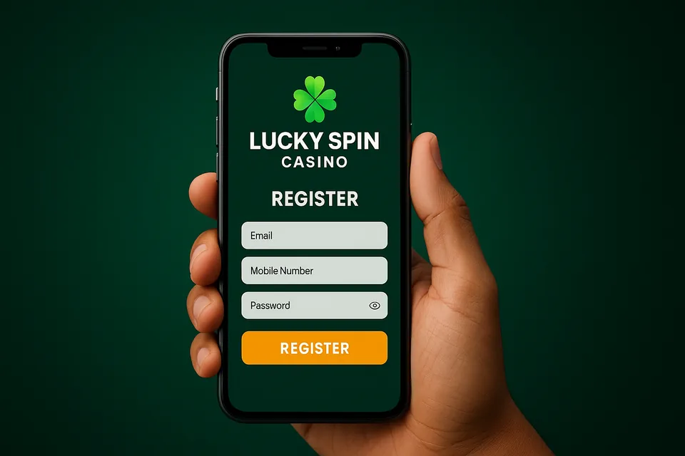 भारत में मोबाइल पर Lucky Spin रजिस्ट्रेशन स्टेप्स